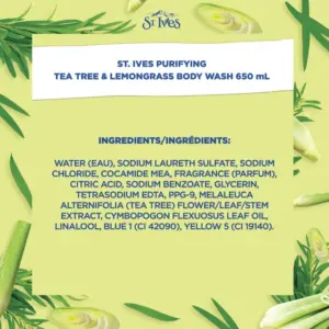 شامپو بدن سینت ایوز St.Ives حاوی چای سبز و گیاه لیمو حجم 650 میلی لیتر